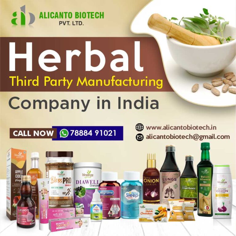 Herbal Third Party Manufacturing Company In India Alicanto Biotech