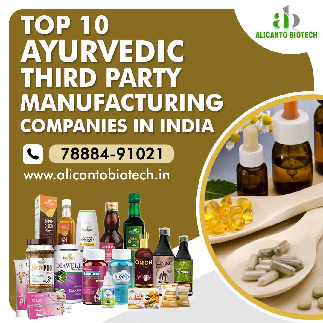 Top 10 Ayurvedic Third Party Manufacturing Companies in India